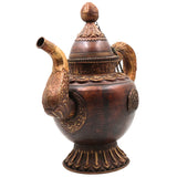 Brass Handmade Surahi, Pitcher, Kettle, Ketalee, Kettledrum, Jar, Pot, Surai, Jug, Showpeice, Suraahee, Ewer, Brass Decoratives, Gift, Home Decoratives, Brown, 13.5 Inch, 1 Piece