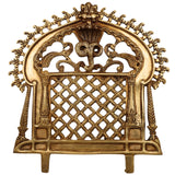 Bhunes Brass Prabhavali Frame Arch Wall Hanging - Big Prabhawal for Temple & Home Decor, Prabhawali for Deity, Prabhaval for Home Temple, Traditional Brass Arch Frame, Gold, 12 Inch, 1 Piece