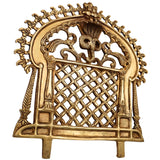 Bhunes Brass Prabhavali Frame Arch Wall Hanging - Big Prabhawal for Temple & Home Decor, Prabhawali for Deity, Prabhaval for Home Temple, Traditional Brass Arch Frame, Gold, 12 Inch, 1 Piece