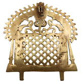 Bhunes Brass Prabhavali Frame Arch Wall Hanging - Big Prabhawal for Temple & Home Decor, Prabhawali for Deity, Prabhaval for Home Temple, Traditional Brass Arch Frame, Gold, 12 Inch, 1 Piece