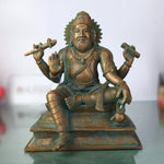 Bronze Vishwakarma Idol | Panchaloha & Chola Art Handmade Vishvakarma Murti, Vishwakarma Devta Statue for Pooja & Temple Decor