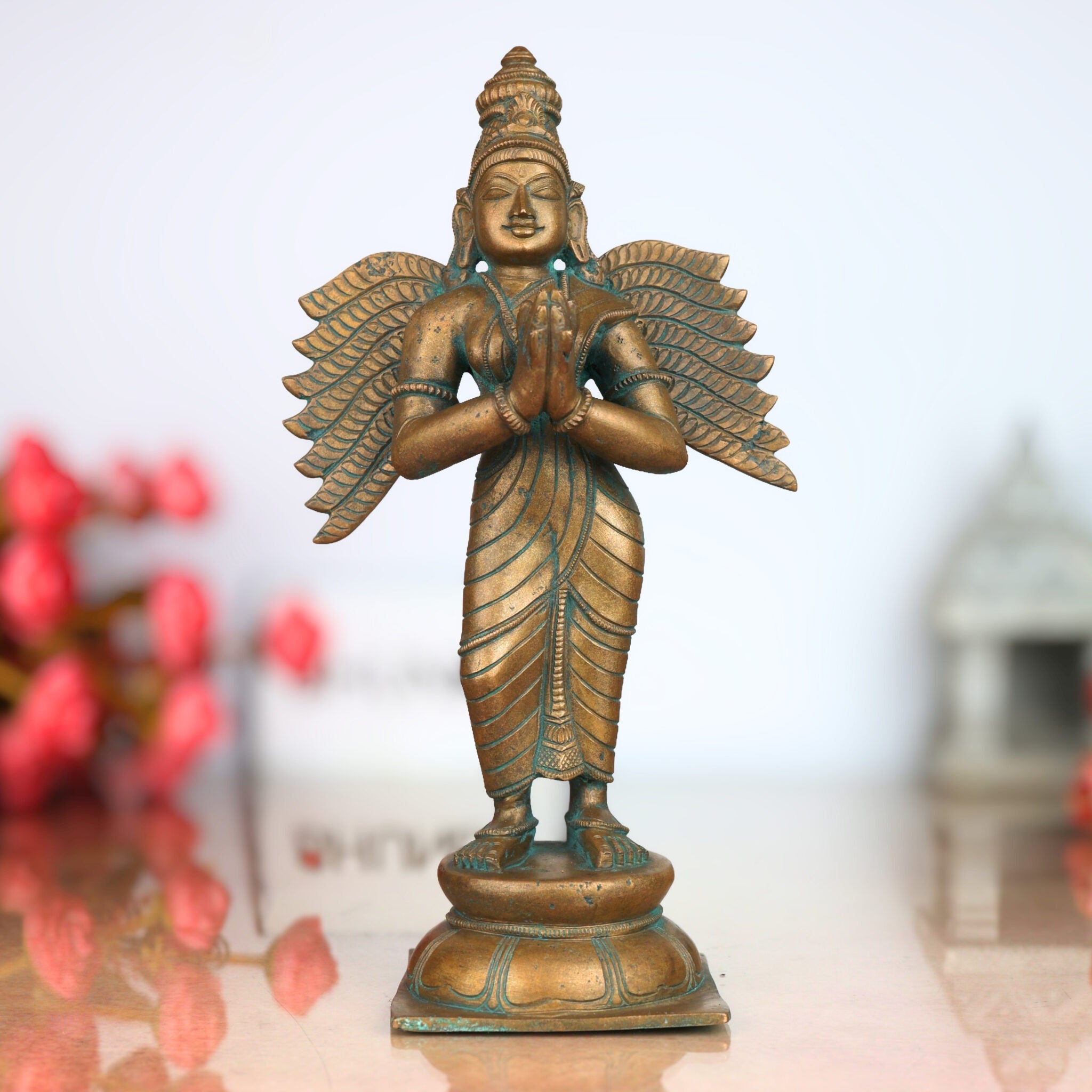 Handcrafted Bronze Garuda Dev Idol