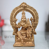 Vishnu Lakshmi with Prabhavali Bronze