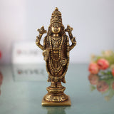 Brass Balaji Statue, Venkateshwara Idol Lord Thirupathi Murti Lord Balaji Idols, Tirupati Idol God Statue Showpiece, Venkateshwara, Home Décor Gifts