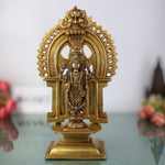 Brass Balaji Statue With Prabhavali, Venkateshwara Idol Lord Thirupathi Murti Lord Balaji Idols, Tirupati Idol God Statue Showpiece, Venkateshwara, Home Décor