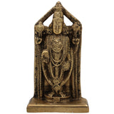 Brass Venkateswara Idol | Balaji Murti | Srinivasa Vigraha | Govinda Pratima | Narayana Pooja Statue | Temple & Home Decor | Gift Murti,Gold, 9 Inch, 1 Piece