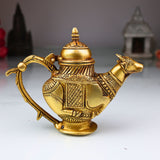 Brass Ganga Jali Water Kamandal with Cow Face