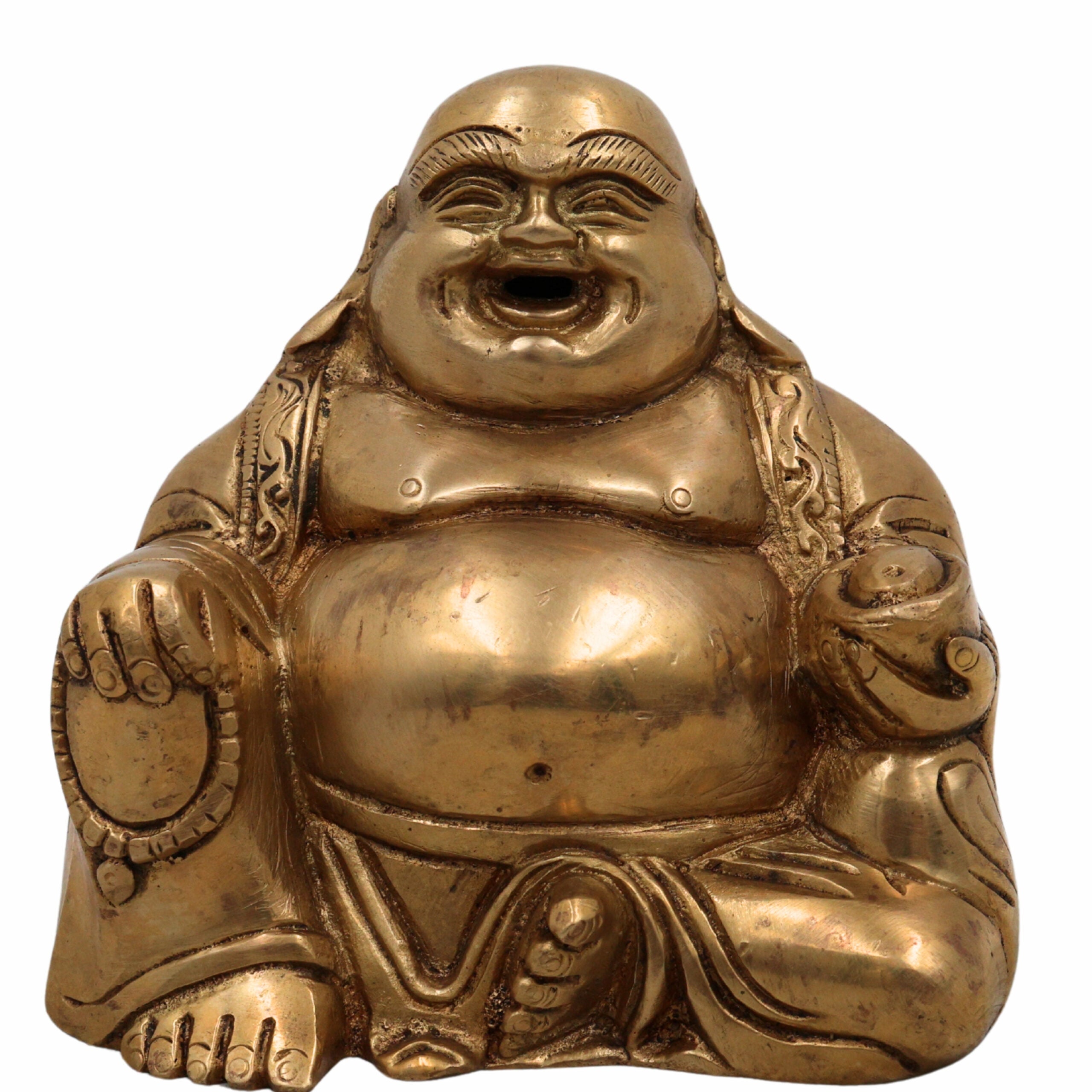 Brass Lord Kubera Idol