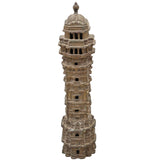 Bhunes Brass Antique Temple Showpeice, Mandir For Living Room Pooja Decoration Religious Home Décor, Temple, Home Temple, Mandap, Gopuram,Gold, 8 Inch, 1 Piece