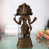 Brass Antique Vishnu Idol Murti Statue Brass Vishnu Idols For Puja Narayan Idol Home Décor And Gifts