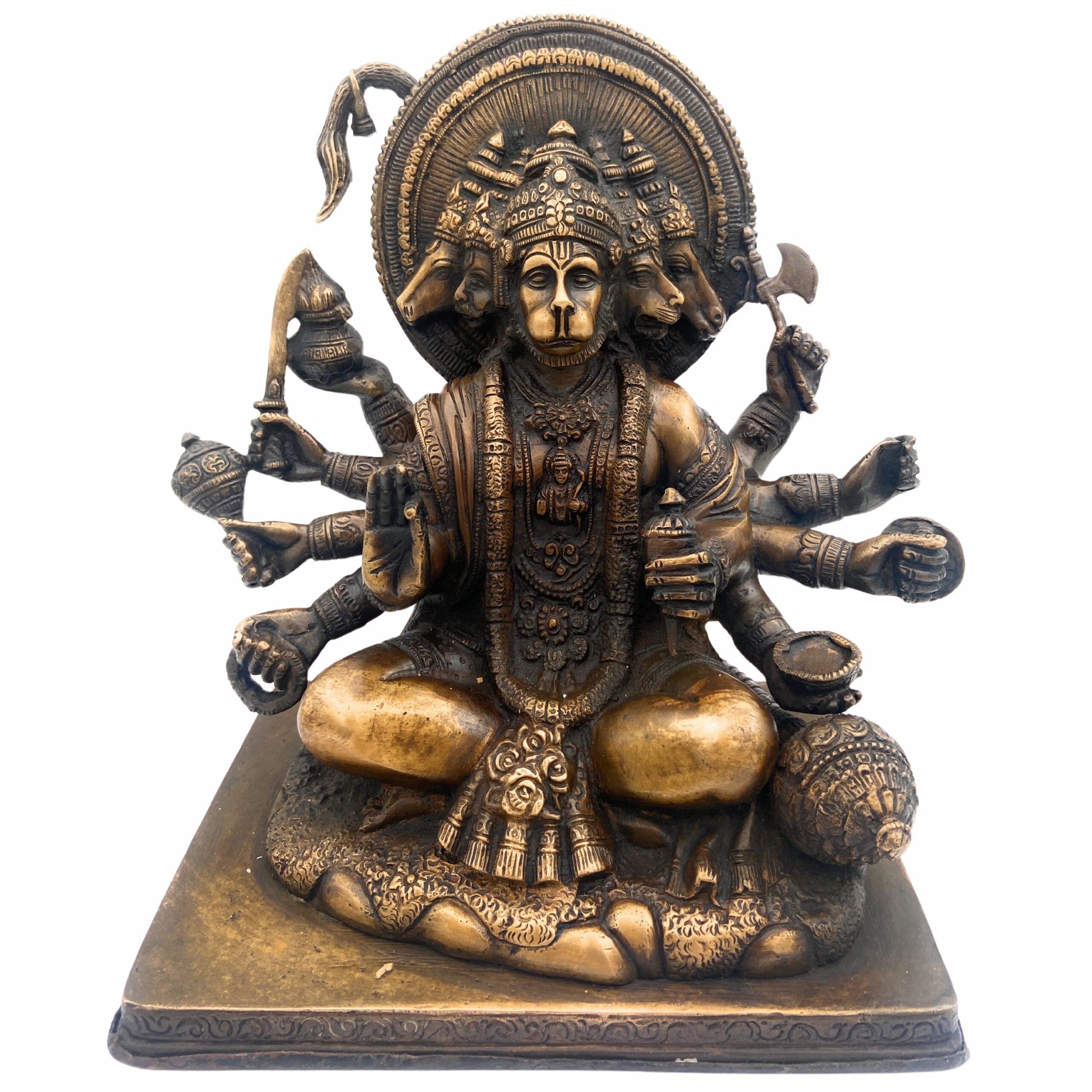 Panchamukhi Hanuman Brass Idol