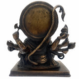 Panchamukhi Hanuman Brass Idol | Panchamukha Anjaneya Swamy Murti | Pital Bajrangbali Statue for Pooja, Home Temple & Vastu Decor – 4.5 KG,Gold, 9 Inch, 1 Piece