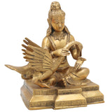 Brass Buddha Statue | Gautama Siddhartha Buddha Murti |Buddha Figurine | Spiritual Home Decor & Pooja Idol,Gold, 10 Inch, 1 Piece