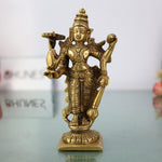 Brass Lord Bhagwan Vishnu Idol Statue Standing, Narayana Murti, For Pooja Room, Mandir Temple Home Décor Wedding Housewarming Gift Item