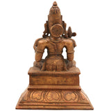 Handcrafted Bronze Aiyanar Idol Panchaloha Village Guardian Deity Sastha Ayyanar Chola Art Sculpture for Temple Pooja Decor,Brown, 7 Inch, 1 Piece