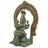 Handcrafted Bronze Panchaloha Mariamman Idol – South Indian Chola Art Maha Mariamman | Mariamma | Angalamman | Renuka Devi Temple Murti for Puja & Home Decor,Brown, 9 Inch, 1 Piece