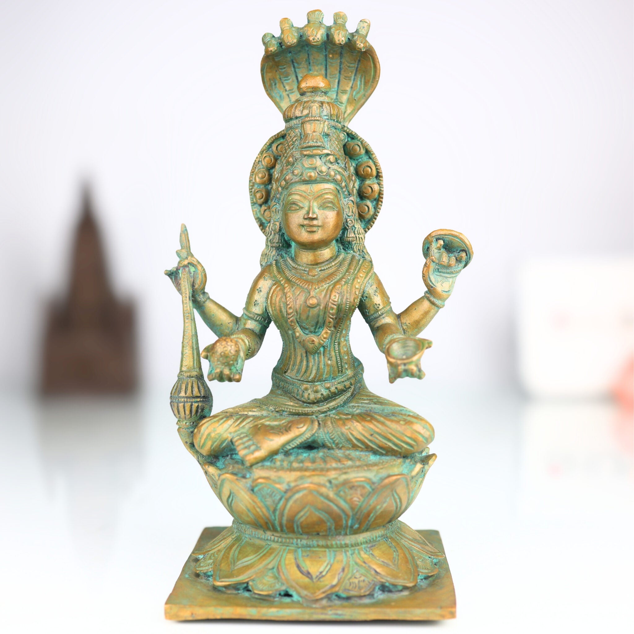 Handcrafted Bronze Panchaloha Mariamman Idol