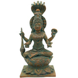 Handcrafted Bronze Panchaloha Mariamman Idol | Mariamma, Samayapuram Mariamman, Angalamman, Kula Deivam, Maha Mariamman Silai for Temple & Home Decor,Brown, 9 Inch, 1 Piece