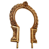 Bhunes Brass Traditional Prabhavali Frame – Arch Wall Hanging for Temple, Home Decor, Prabhawali for Deity, Prabhaval, Gold, 12 Inch, 1 Piece