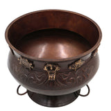 Bhunes Brass Decor Bowl Bowls Pittal Ka Katora With Stand,Brown, 5 Inch, 1 Piece