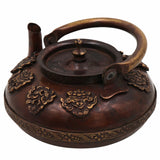 Brass Kettle Surai Idol, Peetal Pital Pittal Tea Coffee Pot, Traditional Water Jug Samovar Urn Carafe, Handmade Velli Aluminiyam Tambra Pittal Decorative Vessel,Brown, 3 Inch, 1 Piece