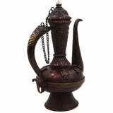 Brass Handcrafted Surahi Idol for Puja, Home Decor, Temple, Gifts – Traditional Peetal/Pittal Surai, Decorative Indian Water Pot Murti, Artisan Statue, Religious Sculpture,Brown, 9.5 Inch, 1 Piece