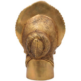 Handcrafted Brass Gowri Face Idol – Gauri, Parvati, Uma, Mahagauri, Shakti Devi Sculpture for Pooja, Home Temple & Spiritual Decor,Gold, 7.5 Inch, 1 Piece