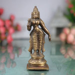 Handcrafted Brass Parvati Idol – Gauri Uma Shakti Devi Moorti for Pooja Room, Home Temple & Spiritual Decor