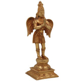 Bhunes Brass Lord Garuda Statue, Garuda Dev Murti, Divine Garud Idol, Brass Garuda Sculpture, Spiritual Garuda Figurine, Pooja Decor, Home Temple Idol