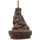 Brass Buddhist Lamba Idol, Gautam Buddha Statue, Handcrafted Zen Meditation Sculpture, Tibetan Buddha Murti, Peetal Buddha Figurine for Home Decor & Pooja,Brown, 9 Inch, 1 Piece