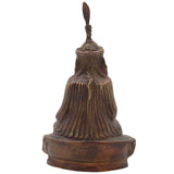 Brass Buddhist Lamba Idol, Gautam Buddha Statue, Handcrafted Zen Meditation Sculpture, Tibetan Buddha Murti, Peetal Buddha Figurine for Home Decor & Pooja,Brown, 9 Inch, 1 Piece