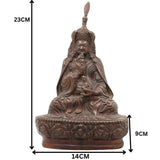 Brass Buddhist Lamba Idol, Gautam Buddha Statue, Handcrafted Zen Meditation Sculpture, Tibetan Buddha Murti, Peetal Buddha Figurine for Home Decor & Pooja,Brown, 9 Inch, 1 Piece