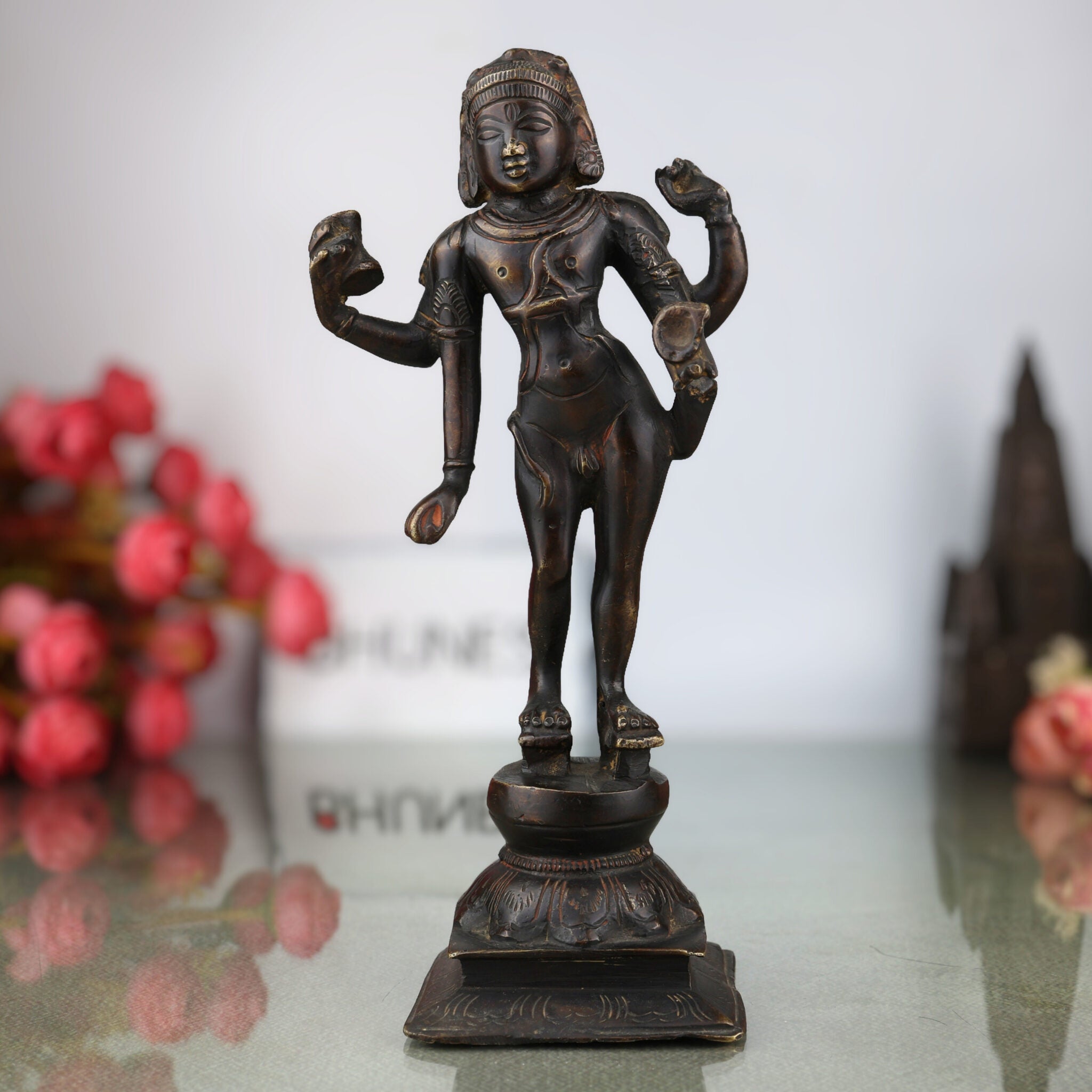Brass Bhikshatana Shiva Idol