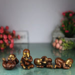 Brass Four Babies Showpeice Baby Sculptures