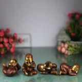 Brass Four Babies Showpeice Baby Sculptures