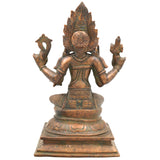 Handcrafted Bronze Mariyamman Idol | Panchaloha Mariamma Murti | South Indian Chola Art Goddess Statue for Pooja, Temple, Home Decor & Gifts,Brown, 10.5 Inch, 1 Piece