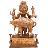 Premium Bronze Dattatreya Idol | Panchaloha Handmade Dattatreya Murti | Lord Datta, Dattaguru, Sri Datta Guru, Avadhuta Datta | Chola Art South Indian Sculpture,Gold, 11 Inch, 1 Piece