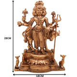 Premium Bronze Dattatreya Idol | Panchaloha Handmade Dattatreya Murti | Lord Datta, Dattaguru, Sri Datta Guru, Avadhuta Datta | Chola Art South Indian Sculpture,Gold, 11 Inch, 1 Piece