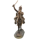 Bhunes Brass Maharaj Shivaji Sculpture | Shivaji Maharaj Sculpture,Gold, 16 Inch, 1 Piece