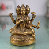 Brass Lord Dattatreya Tridev Idols, God Datta Murti | Trimurti | Bhagwan