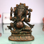 Brass Ganesha Idol | Ganpati Vinayaka Murti for Home Temple Décor | Pital Ganapati Statue for Pooja & Gifts