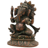 Brass Ganesha Idol | Ganpati Vinayaka Murti for Home Temple Décor | Pital Ganapati Statue for Pooja & Gifts,Gold, 7 Inch, 1 Piece