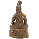 Bhunes Brass Antique Bhuddhist Idol,Gold, 7 Inch, 1 Piece