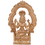 Handmade Bronze Mariyamman Idol – Panchaloha Murti of Mariamma, Mariatha, Shakti, Angalamman, Aadi Mariamman for Pooja, Temple & Home Decor,Gold, 6.5 Inch, 1 Piece