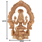 Handcrafted Bronze Mariamman Idol | Panchaloha Goddess Statue for Pooja, Home Decor, Temple Worship & Spiritual Blessings,Gold, 6.5 Inch, 1 Piece