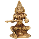 Brass Annapurna Devi Idol – Annapoorna Mata | Anna Lakshmi | Annapurneshwari | Annapoorani | Pital Murti for Pooja, Home Temple & Gift,Gold, 5 Inch, 1 Piece