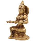 Brass Annapurna Devi Idol – Annapoorna Mata | Anna Lakshmi | Annapurneshwari | Annapoorani | Pital Murti for Pooja, Home Temple & Gift,Gold, 5 Inch, 1 Piece
