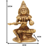 Brass Annapurna Devi Idol – Annapoorna Mata | Anna Lakshmi | Annapurneshwari | Annapoorani | Pital Murti for Pooja, Home Temple & Gift,Gold, 5 Inch, 1 Piece