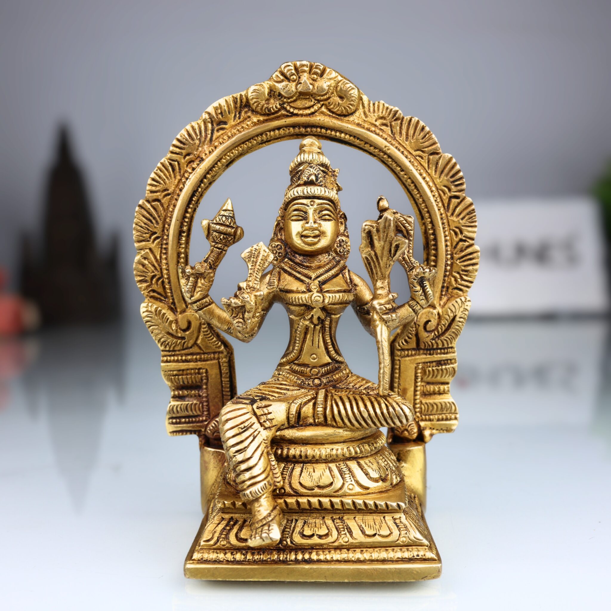 Brass Rajarajeshvari Idol