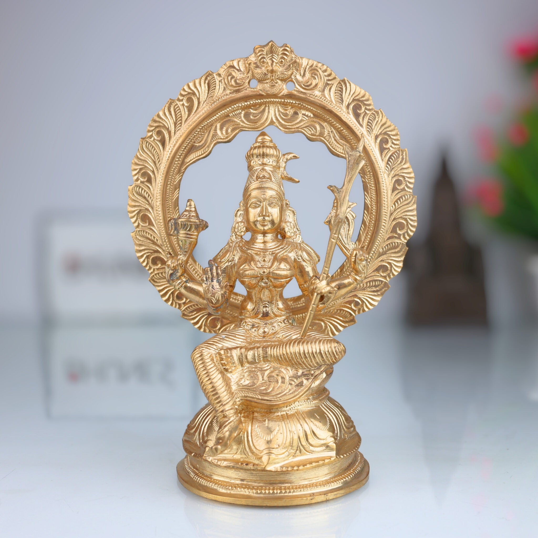 Handmade Bronze Raja Rajeshwari Idol